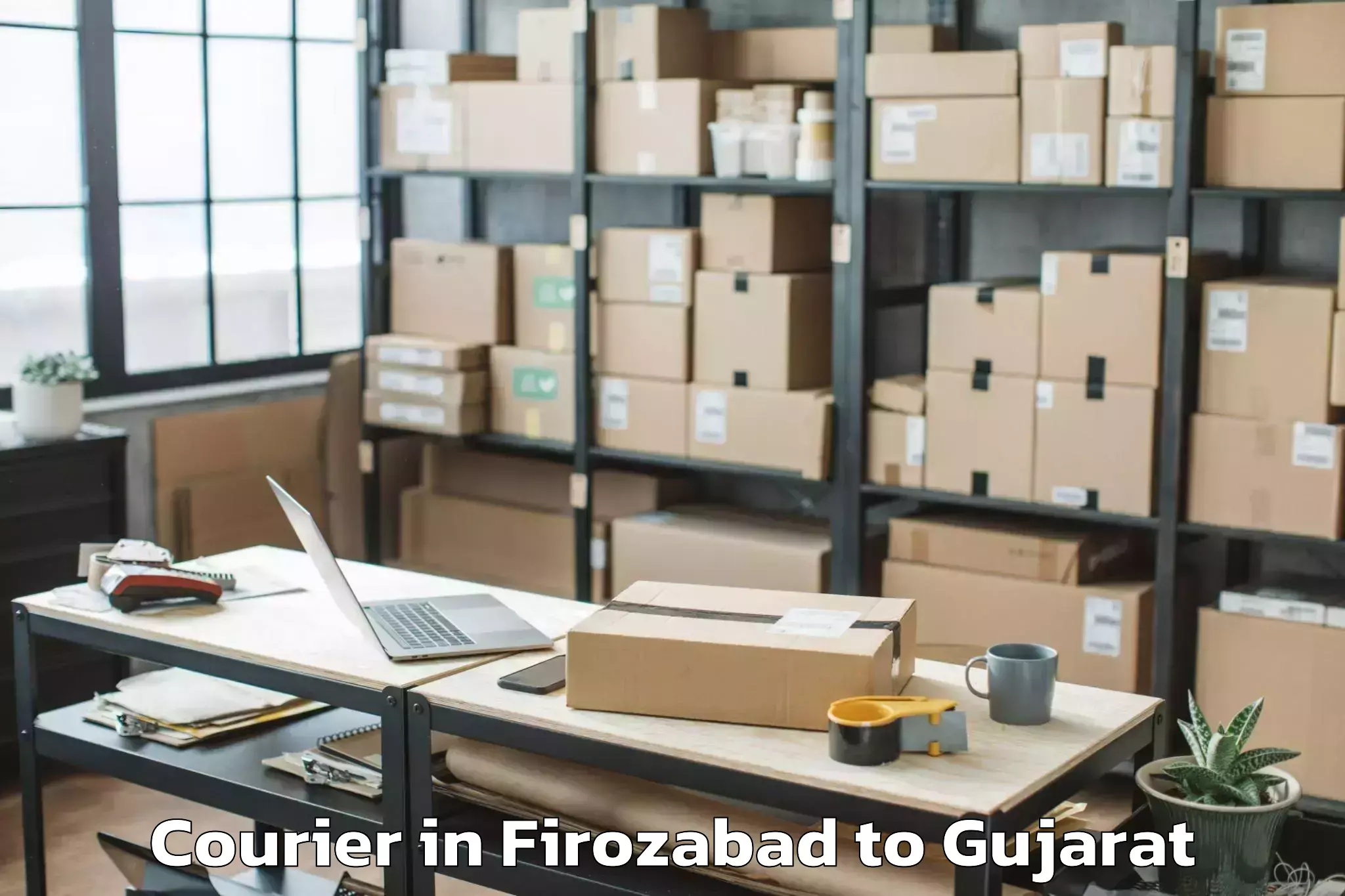 Book Firozabad to Santalpur Courier Online